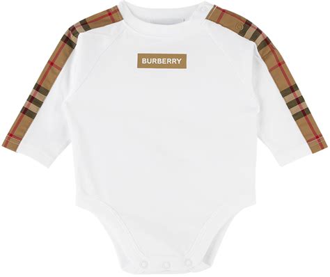 burberry baby jean jacket|Burberry baby bodysuit.